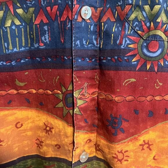 2!! Vintage Territory Ahead Fun Button Down Casual Men's Shirts Both Size Medium - Picture 4 of 7